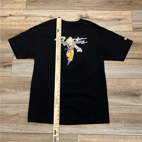 Dragon Ball Z x Primitive Goku Saiyan Logo Graphic Shirt Adult LARGE Black Anime - Picture 3 of 7